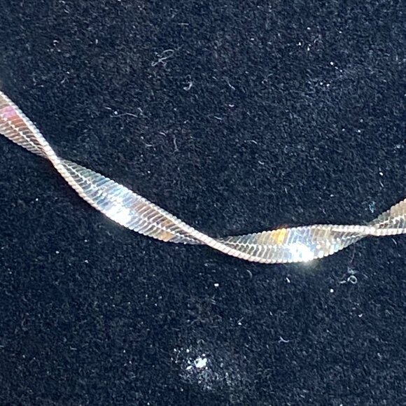 30” Sterling Silver 925 Necklace - Twisted Design (Milor Italy, 12.16g) Jewelry - Picture 1 of 6